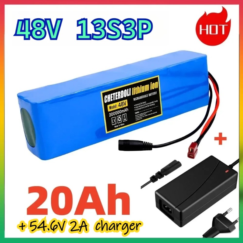 Ebike Battery 48V 20Ah Hailong - 20Ah 48V 18650 リチウムイオンバッテリーパック 13S3P 電動自転車変換キット