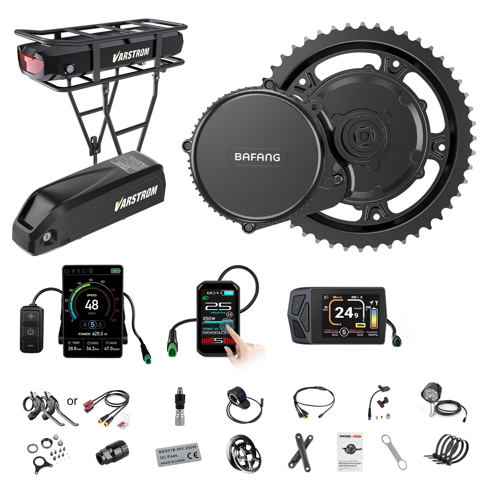 Bafang Bbs02B 48V 750W Mid Drive Kit - 【米国発送】Bafangモーター 750W 48V ミッドドライブモーターキット BBS02B 電動自転車コンバージョンキット