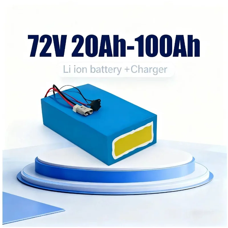 Electric Bicycle Battery 72V 30Ah - BMS 72V リチウムイオンバッテリーパック 20Ah/30Ah/50Ah/80Ah/100Ah LiPo バイク用