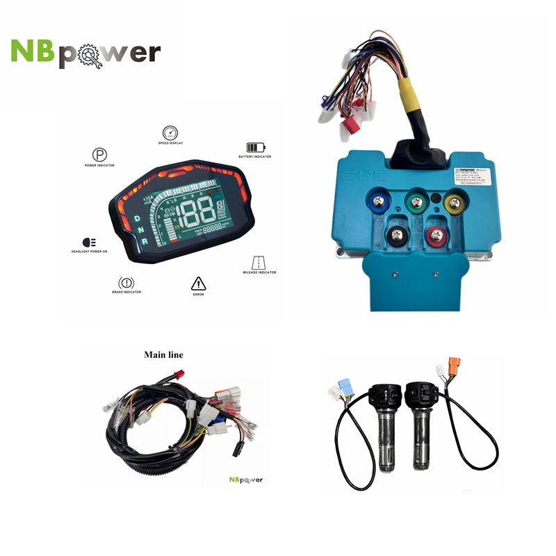 Programmable Bldc Motor Controller 96V - ND72680 FARDRIVERコントローラーキット BLDCプログラマブル 6KWモーター用 DKDディスプレイ メインハーネス