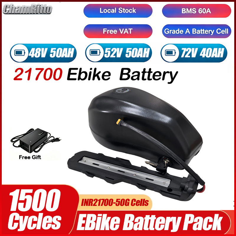 Electric Bicycle Battery 72V 30Ah - 48V 72V 52V 60V 電動自転車用燃料タンクバッテリー 30Ah
