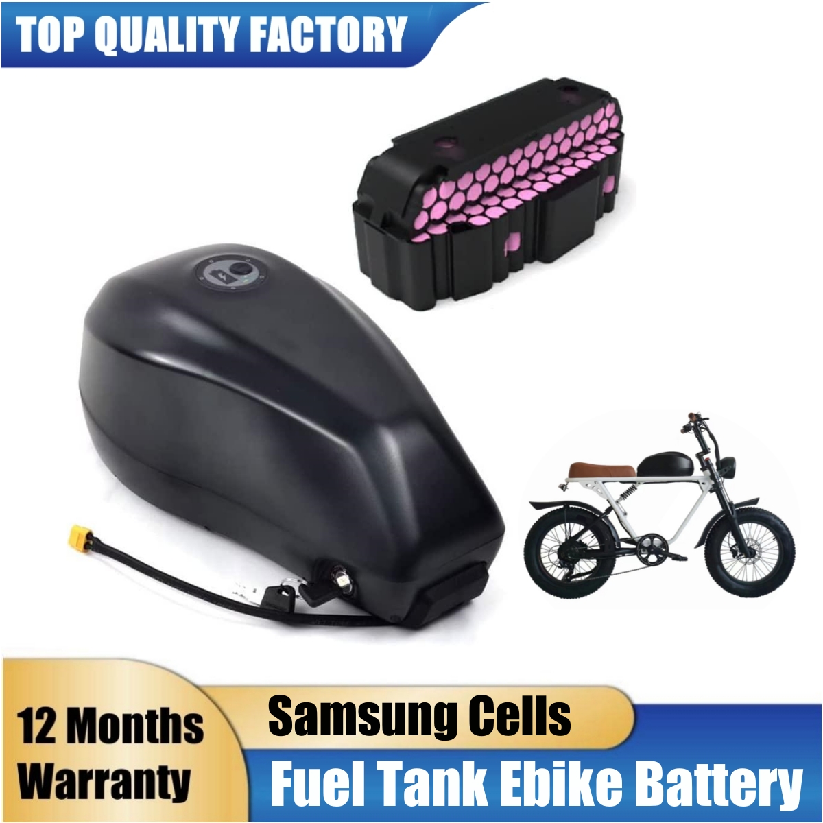 燃料タンク電動自転車バッテリー 48V 52V 60V 72 - Electric Bicycle Battery 72V 30Ah のレビューと価格