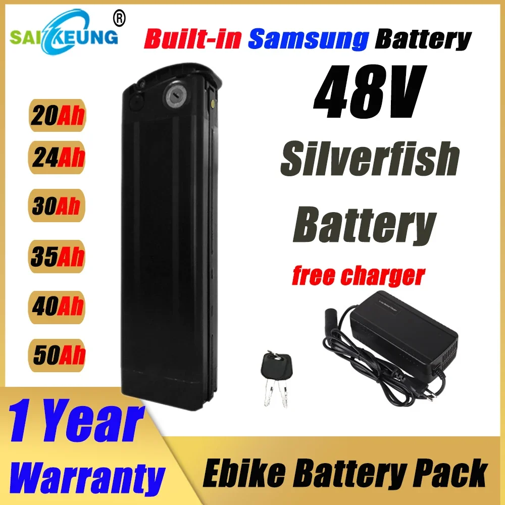 Bafang-リチウム電池,充電器付き,SilverFish - Ebike Battery 48V 20Ah Hailong のレビューと価格