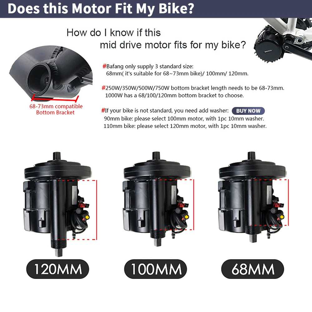 Bafang-電動自転車電動キット,ボトムブラケットのモータ - Bafang Bbshd 1000W Conversion Kit のレビューと価格