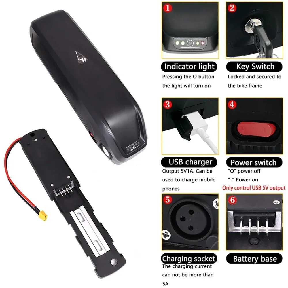 Hailong 36V 48V 52V用の新品、20Ah 3 - Ebike Battery 48V 20Ah Hailong のレビューと価格