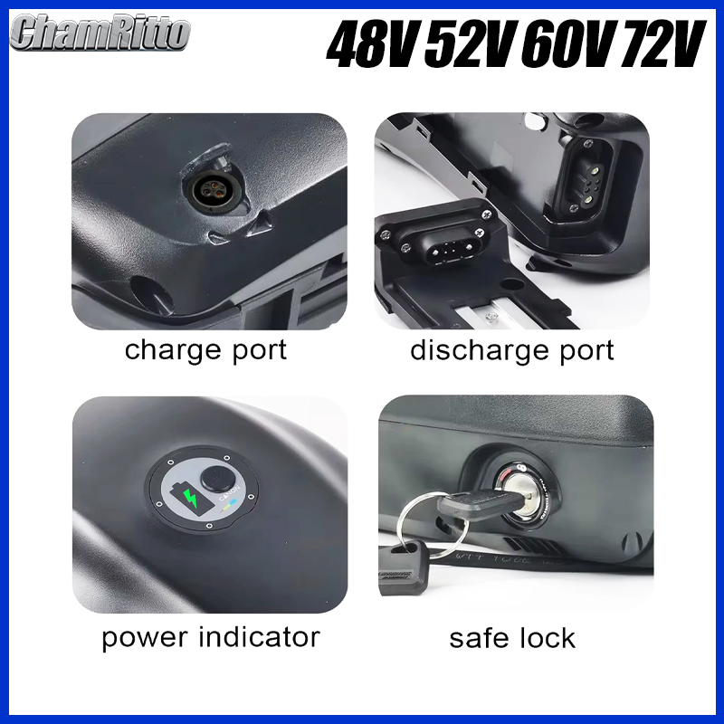 48V 72V 52V 60V 電動自転車用燃料タンクバッテ - Electric Bicycle Battery 72V 30Ah のレビューと価格