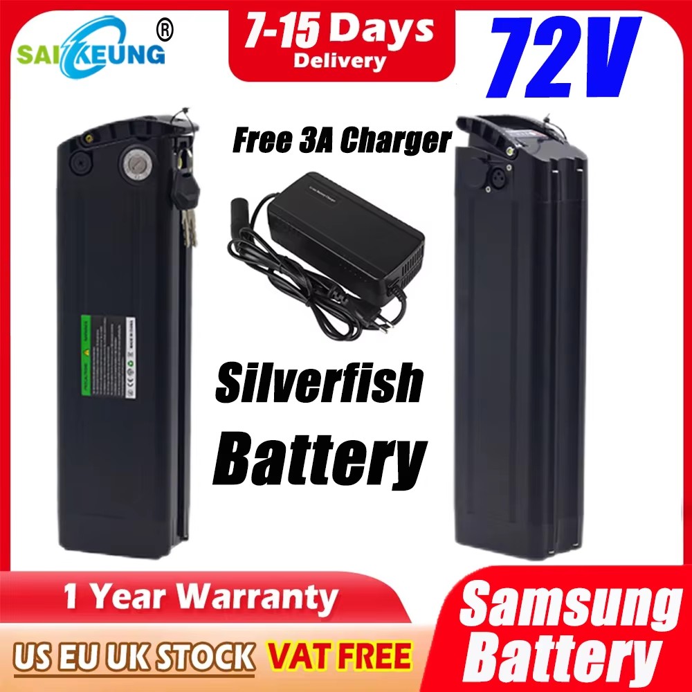 72V シルバーフィッシュバッテリー アキュムレータータイタ - Electric Bicycle Battery 72V 30Ah のレビューと価格